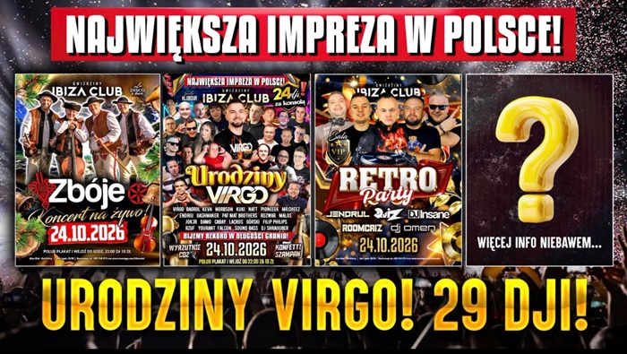 DEEJAY KUKI - IBIZA GWIŹDZINY - URODZINY VIRGO (24.10.2026) DEEJAY KUKI - IBIZA GWIŹDZINY - URODZINY VIRGO (24.10.2026)